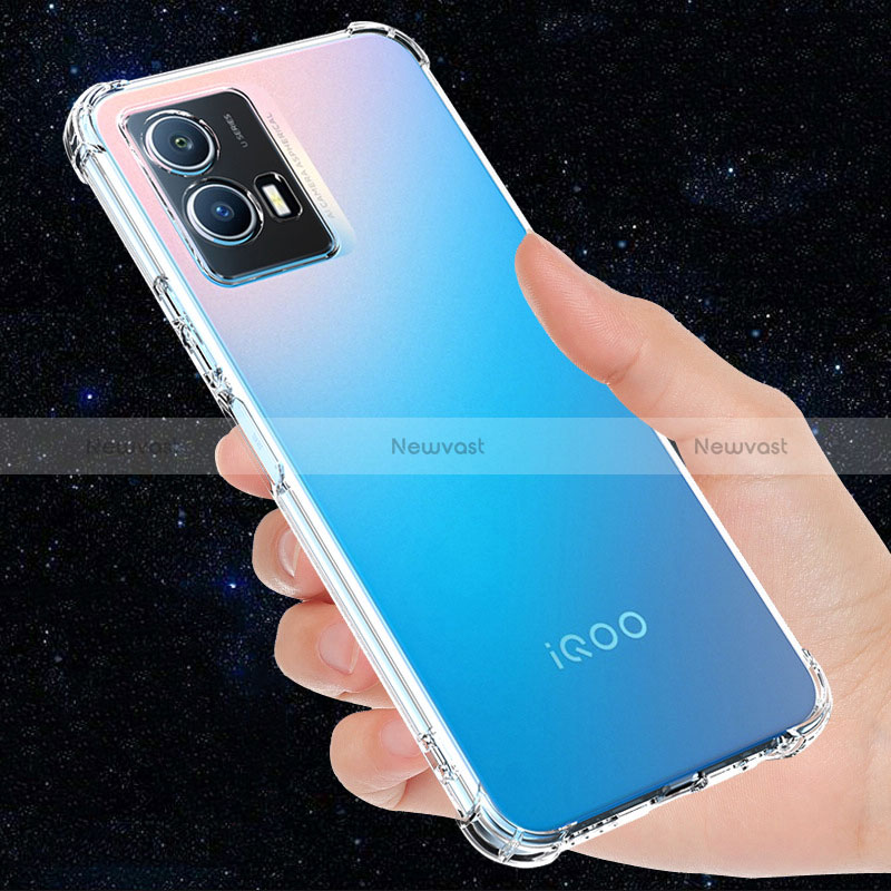 Ultra-thin Transparent TPU Soft Case T02 for Vivo iQOO U5 5G Clear