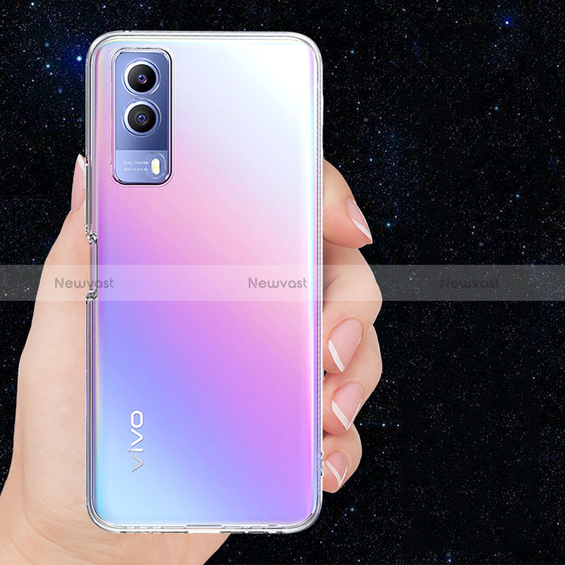 Ultra-thin Transparent TPU Soft Case T02 for Vivo iQOO Z5x 5G Clear