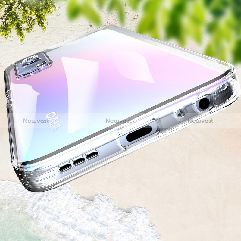 Ultra-thin Transparent TPU Soft Case T02 for Vivo iQOO Z5x 5G Clear