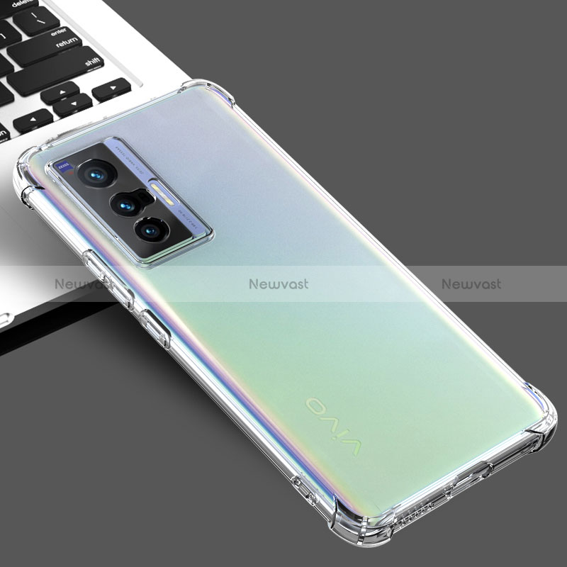 Ultra-thin Transparent TPU Soft Case T02 for Vivo X70t Clear