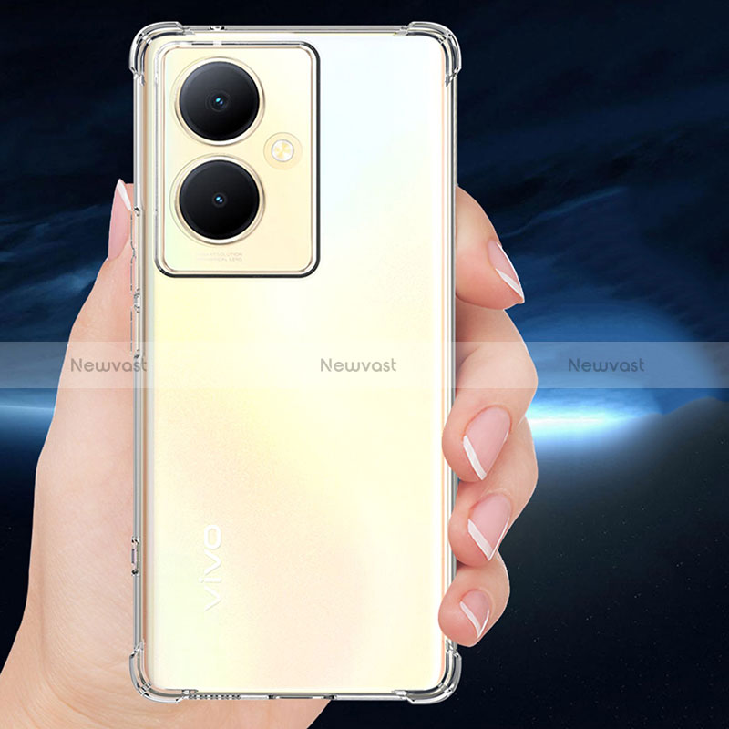 Ultra-thin Transparent TPU Soft Case T02 for Vivo Y78 Plus 5G Clear