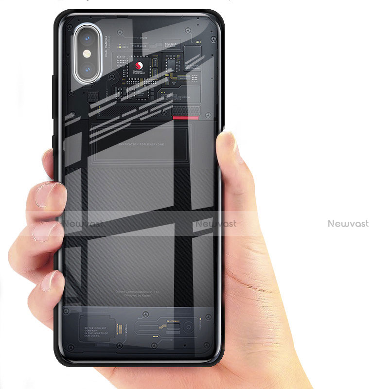 Ultra-thin Transparent TPU Soft Case T02 for Xiaomi Mi 8 Explorer Black