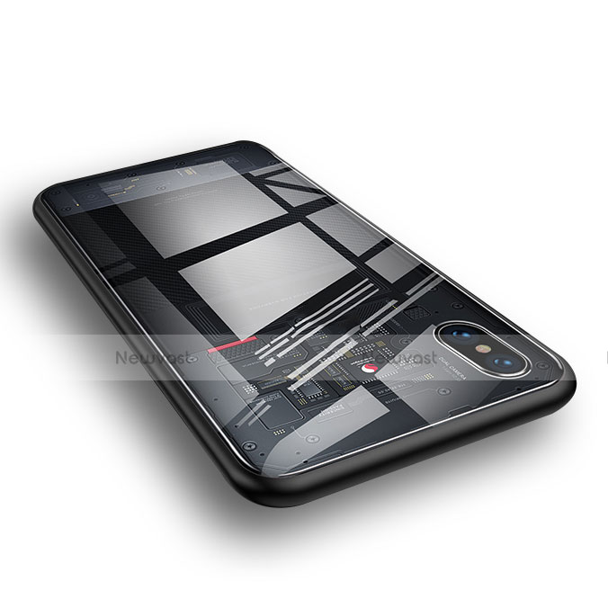 Ultra-thin Transparent TPU Soft Case T02 for Xiaomi Mi 8 Explorer Black