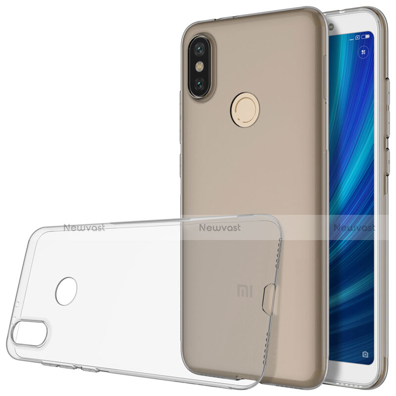 Ultra-thin Transparent TPU Soft Case T02 for Xiaomi Mi A2 Gray