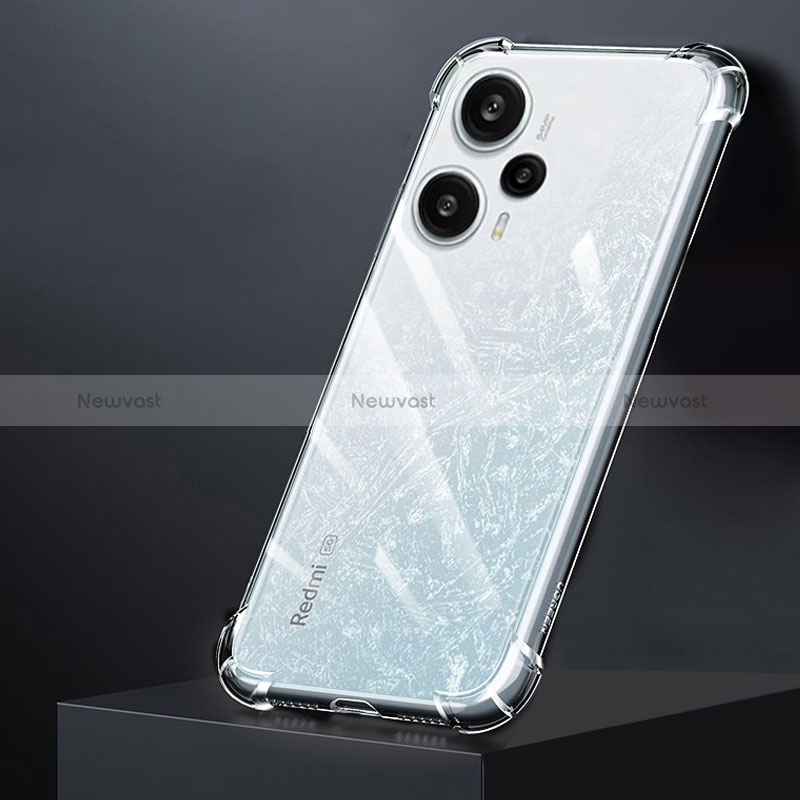 Ultra-thin Transparent TPU Soft Case T02 for Xiaomi Poco F5 5G Clear