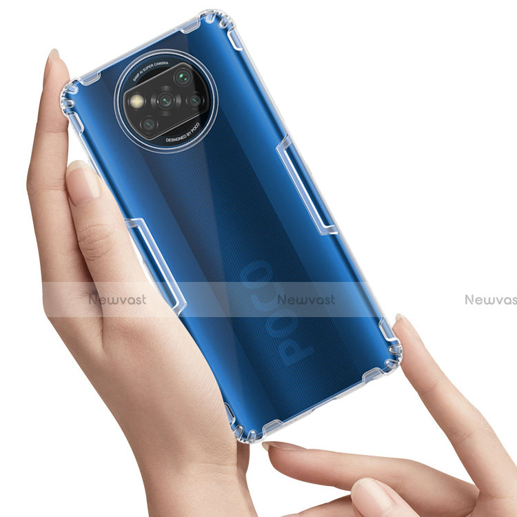 Ultra-thin Transparent TPU Soft Case T02 for Xiaomi Poco X3 Clear