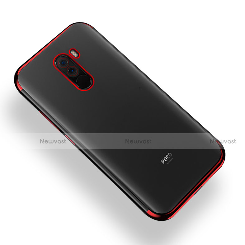 Ultra-thin Transparent TPU Soft Case T02 for Xiaomi Pocophone F1 Red