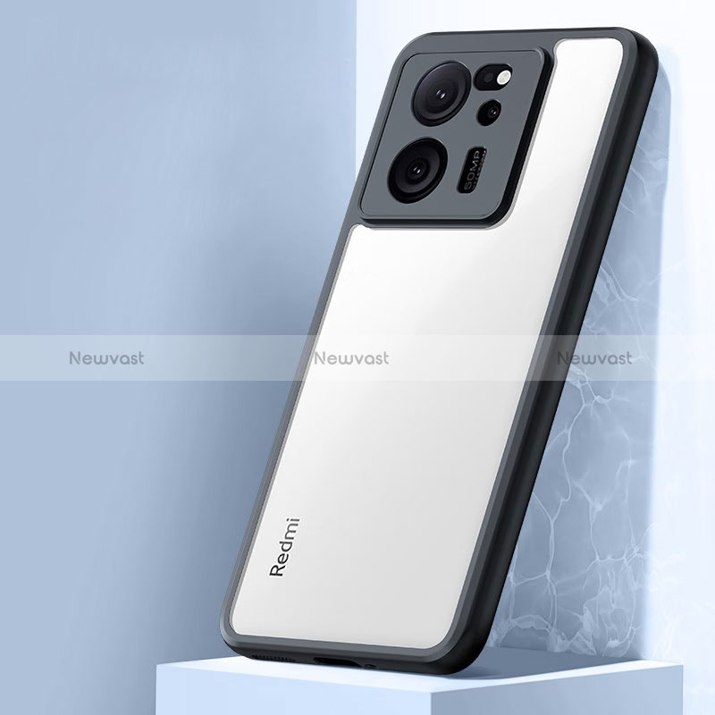 Ultra-thin Transparent TPU Soft Case T02 for Xiaomi Redmi K60 Ultra 5G Black