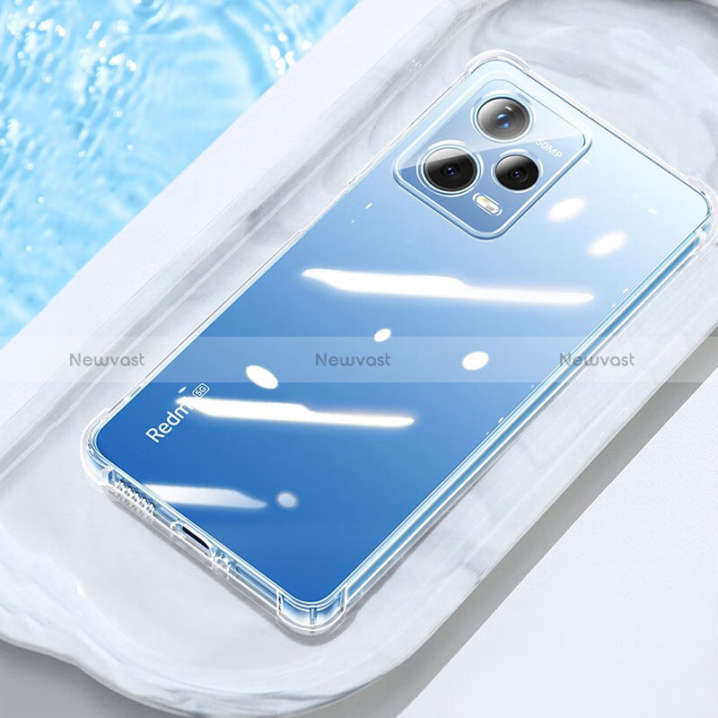 Ultra-thin Transparent TPU Soft Case T02 for Xiaomi Redmi Note 12 5G Clear