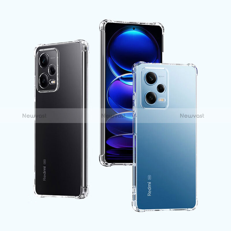 Ultra-thin Transparent TPU Soft Case T02 for Xiaomi Redmi Note 12 Pro 5G Clear