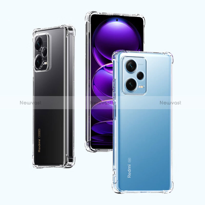 Ultra-thin Transparent TPU Soft Case T02 for Xiaomi Redmi Note 12 Pro+ Plus 5G Clear