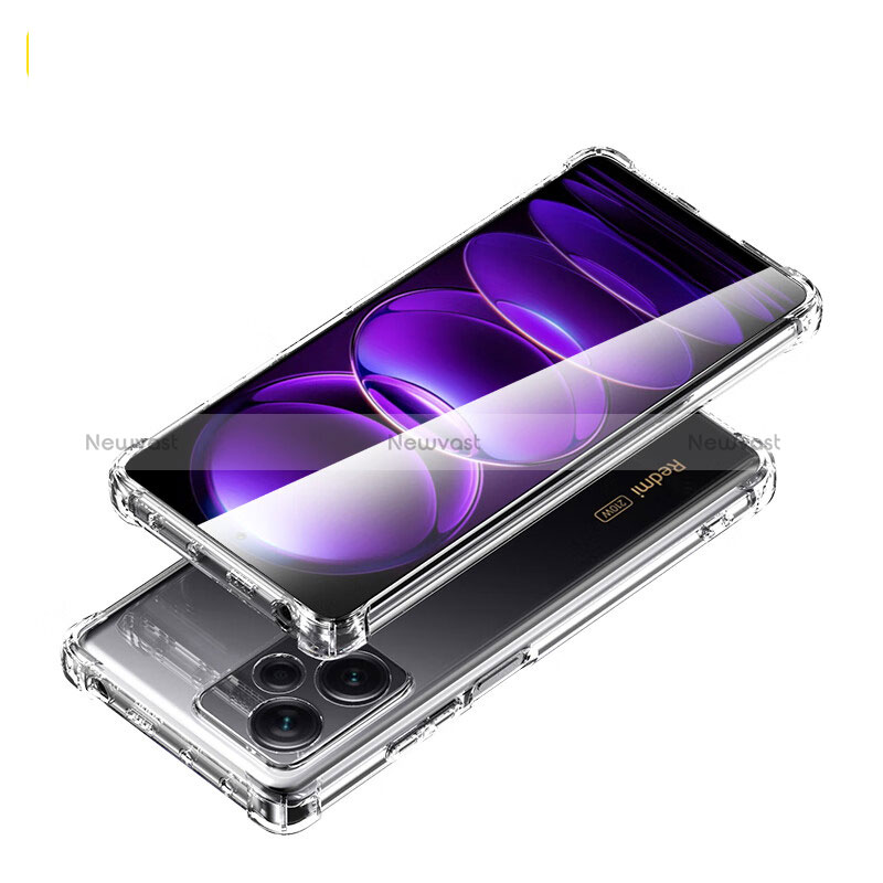 Ultra-thin Transparent TPU Soft Case T02 for Xiaomi Redmi Note 12 Pro+ Plus 5G Clear