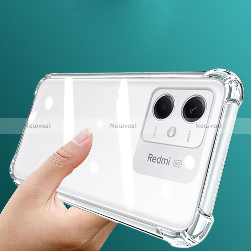 Ultra-thin Transparent TPU Soft Case T02 for Xiaomi Redmi Note 12R Pro 5G Clear