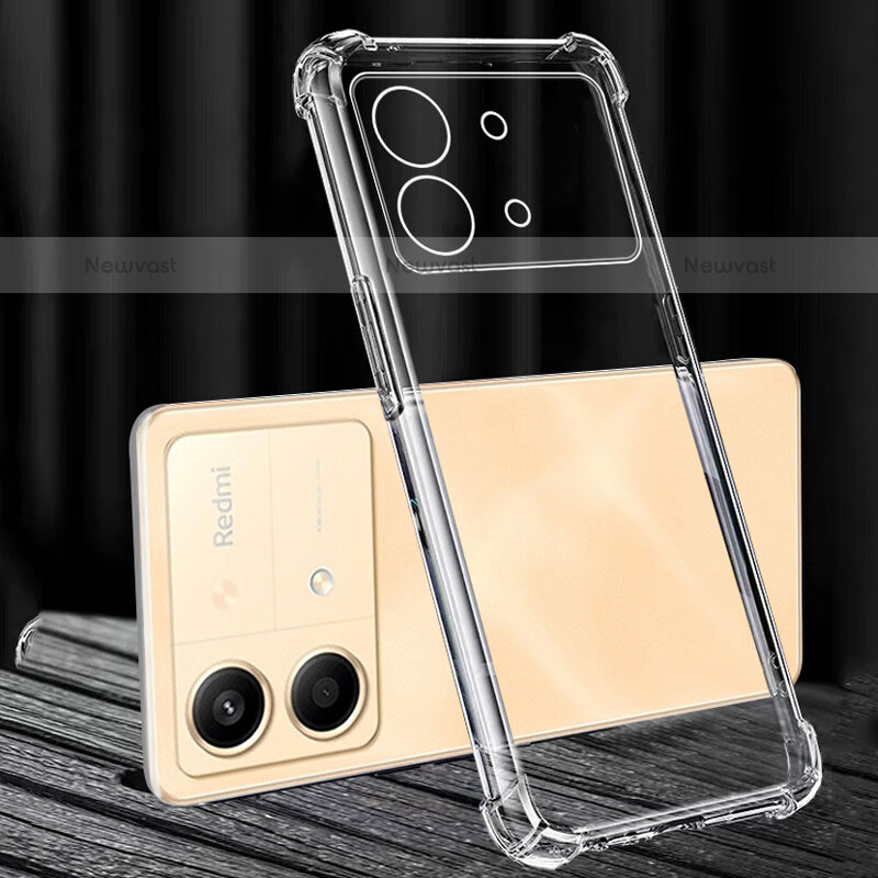 Ultra-thin Transparent TPU Soft Case T02 for Xiaomi Redmi Note 13R Pro 5G Clear