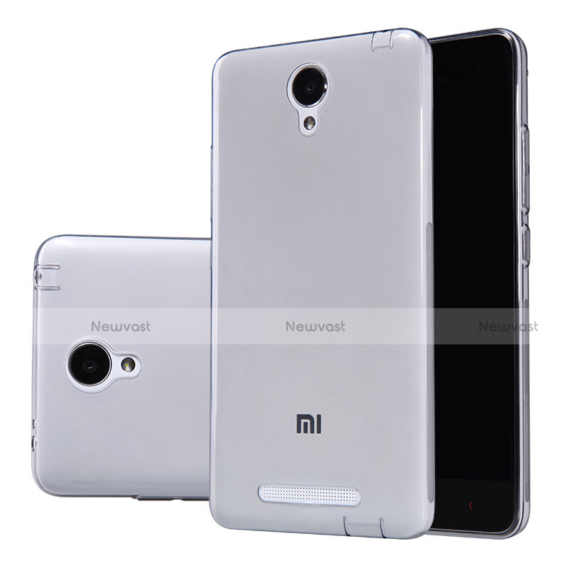 Ultra-thin Transparent TPU Soft Case T02 for Xiaomi Redmi Note 2 Gray