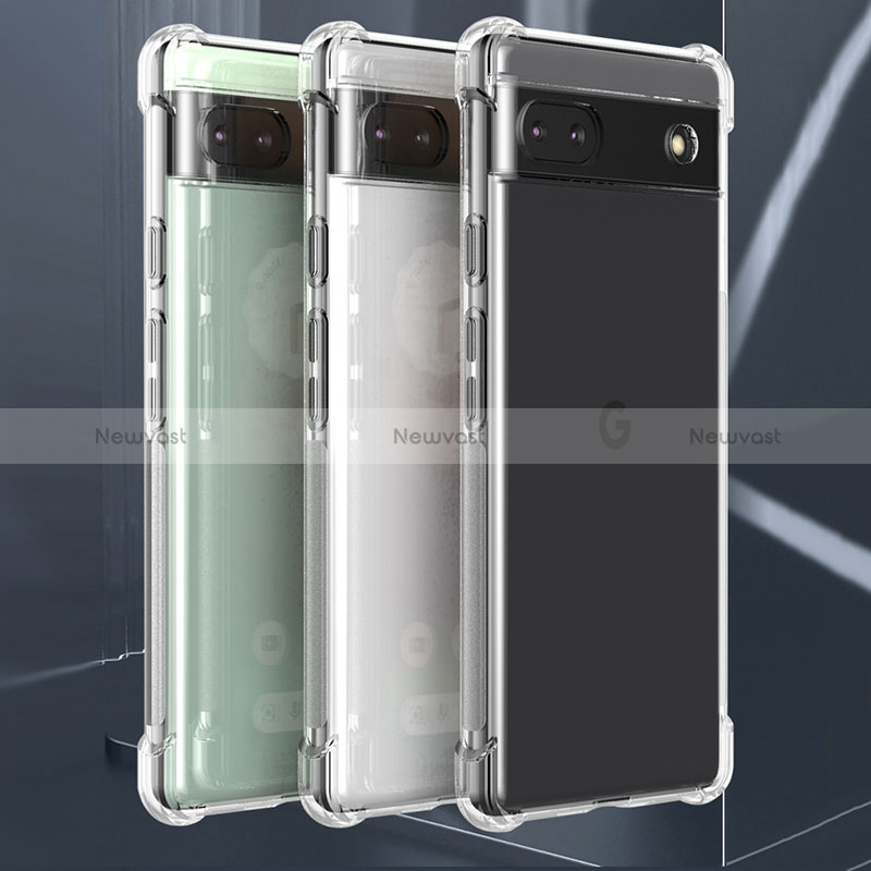 Ultra-thin Transparent TPU Soft Case T03 for Google Pixel 6a 5G Clear