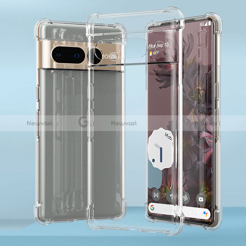 Ultra-thin Transparent TPU Soft Case T03 for Google Pixel 7 Pro 5G Clear