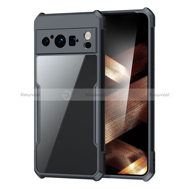 Ultra-thin Transparent TPU Soft Case T03 for Google Pixel 8 Pro 5G Black