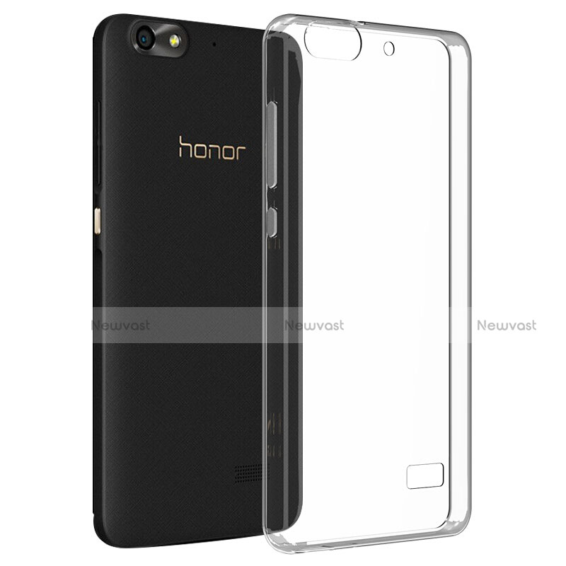 Ultra-thin Transparent TPU Soft Case T03 for Huawei G Play Mini Clear