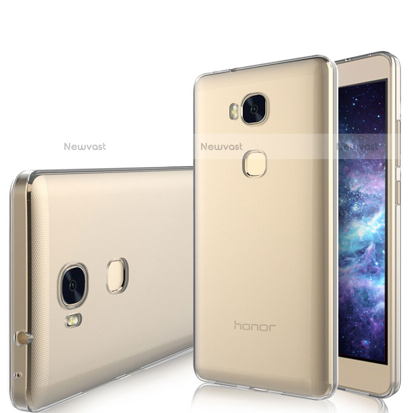 Ultra-thin Transparent TPU Soft Case T03 for Huawei Honor 5X Clear