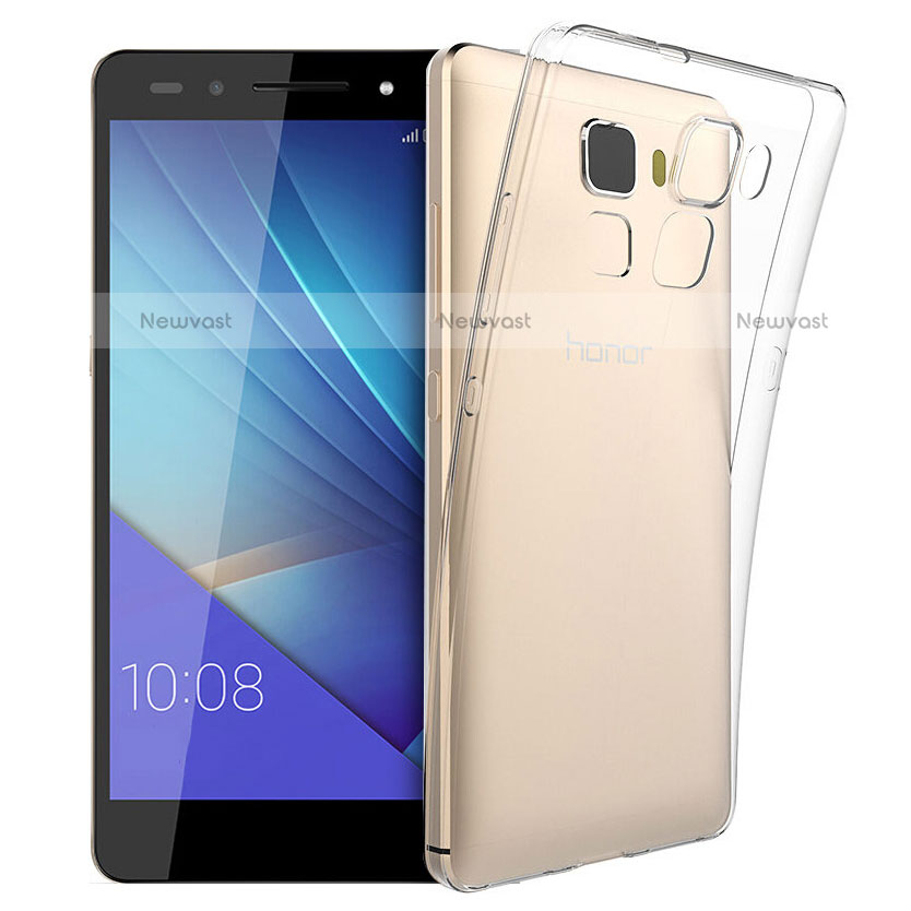 Ultra-thin Transparent TPU Soft Case T03 for Huawei Honor 7 Clear