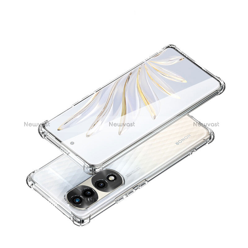 Ultra-thin Transparent TPU Soft Case T03 for Huawei Honor 70 Pro 5G Clear