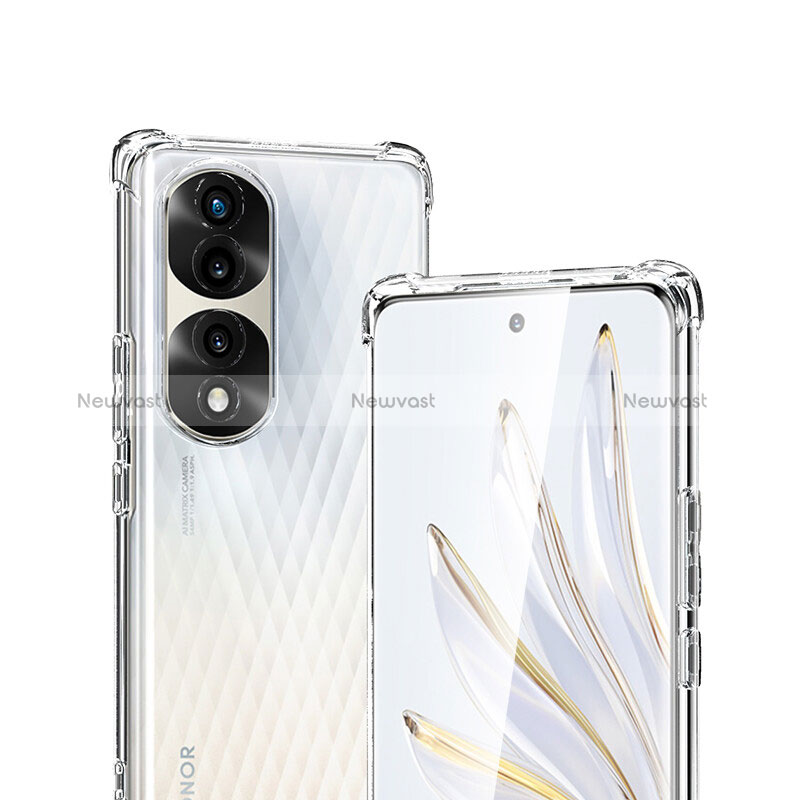 Ultra-thin Transparent TPU Soft Case T03 for Huawei Honor 70 Pro 5G Clear