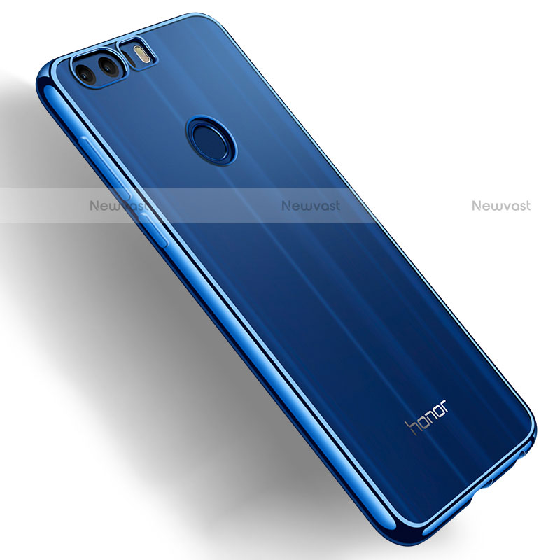 Ultra-thin Transparent TPU Soft Case T03 for Huawei Honor 8 Blue