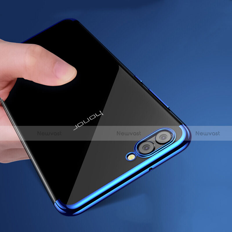 Ultra-thin Transparent TPU Soft Case T03 for Huawei Honor V10 Blue