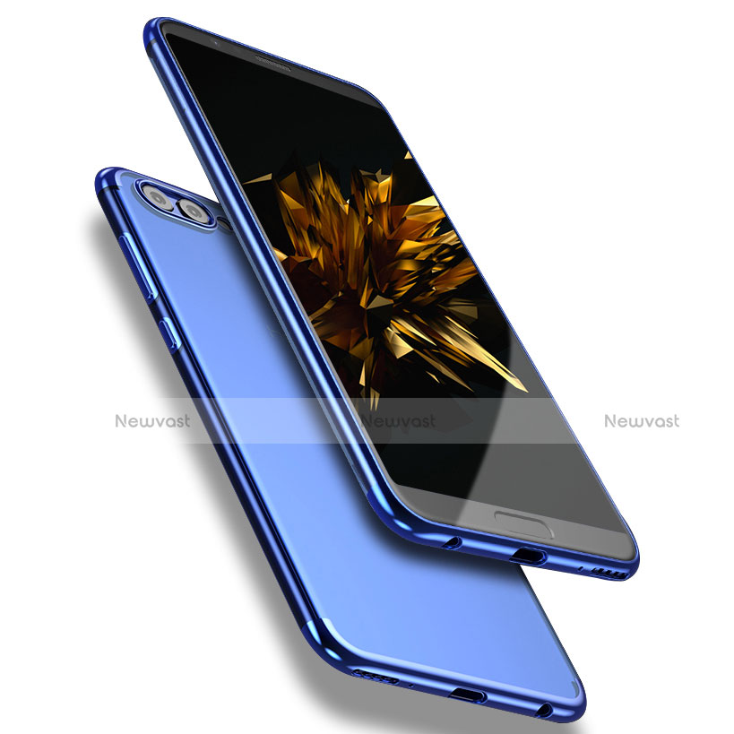 Ultra-thin Transparent TPU Soft Case T03 for Huawei Honor V10 Blue