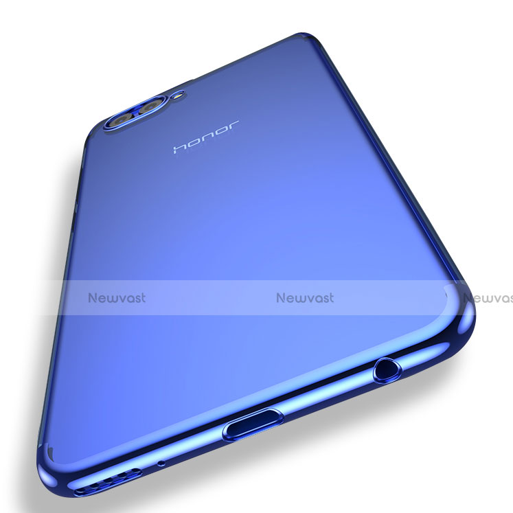 Ultra-thin Transparent TPU Soft Case T03 for Huawei Honor V10 Blue