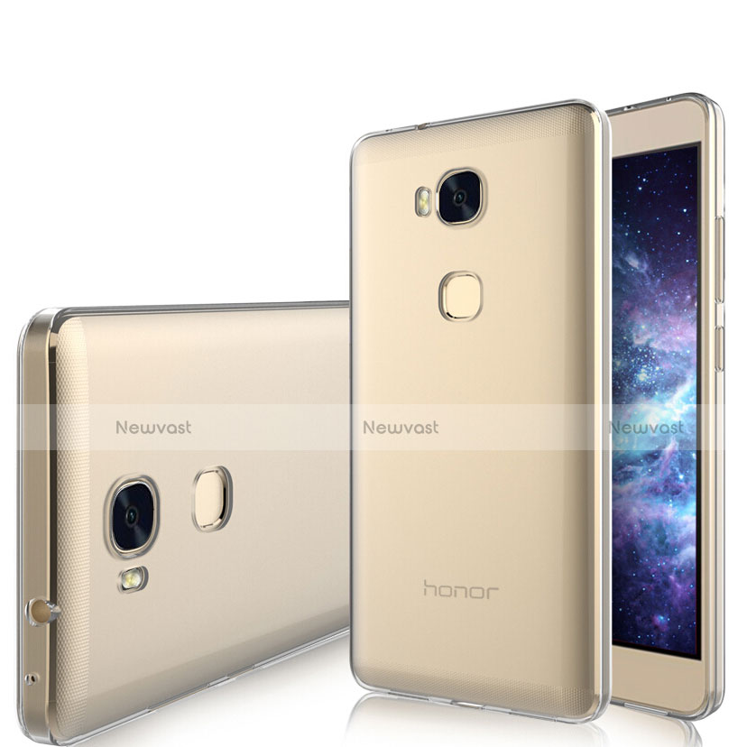 Ultra-thin Transparent TPU Soft Case T03 for Huawei Honor X5 Clear