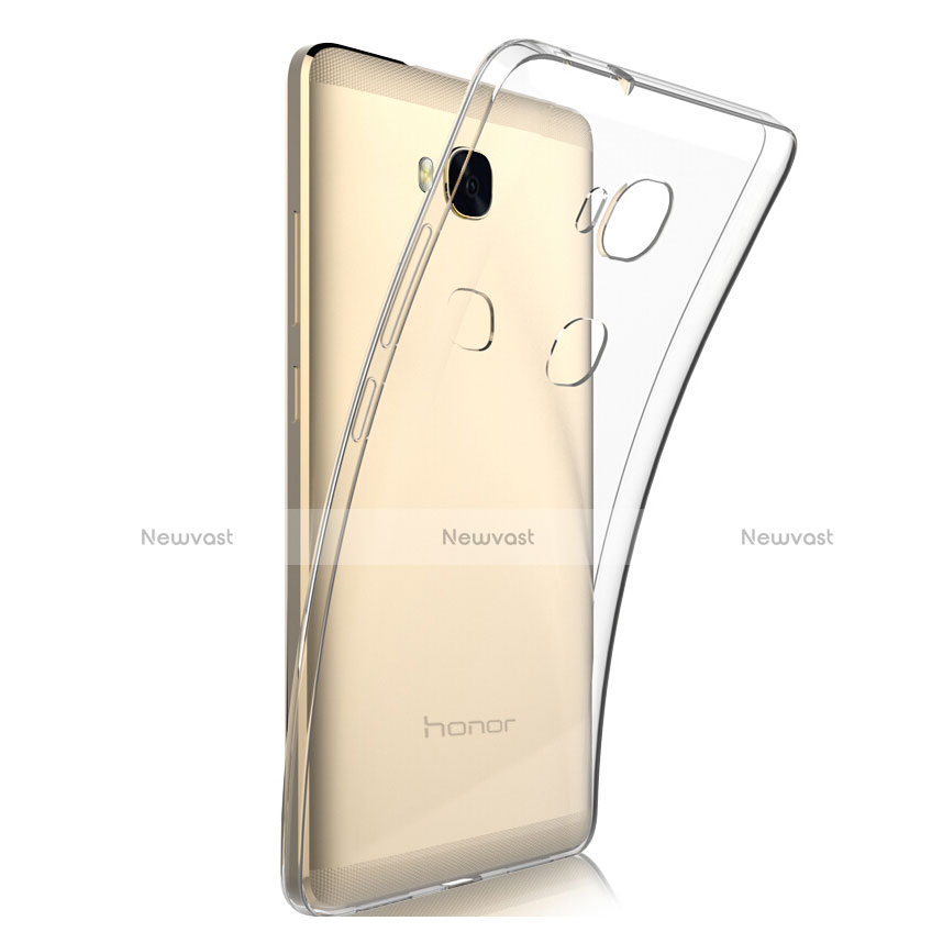 Ultra-thin Transparent TPU Soft Case T03 for Huawei Honor X5 Clear