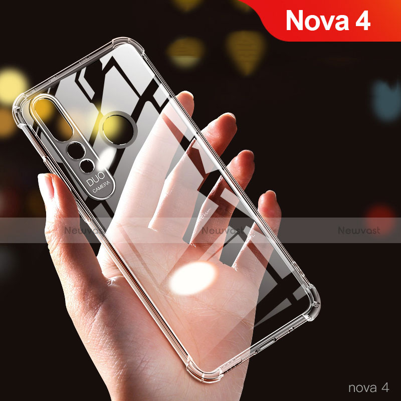 Ultra-thin Transparent TPU Soft Case T03 for Huawei Nova 4 Clear