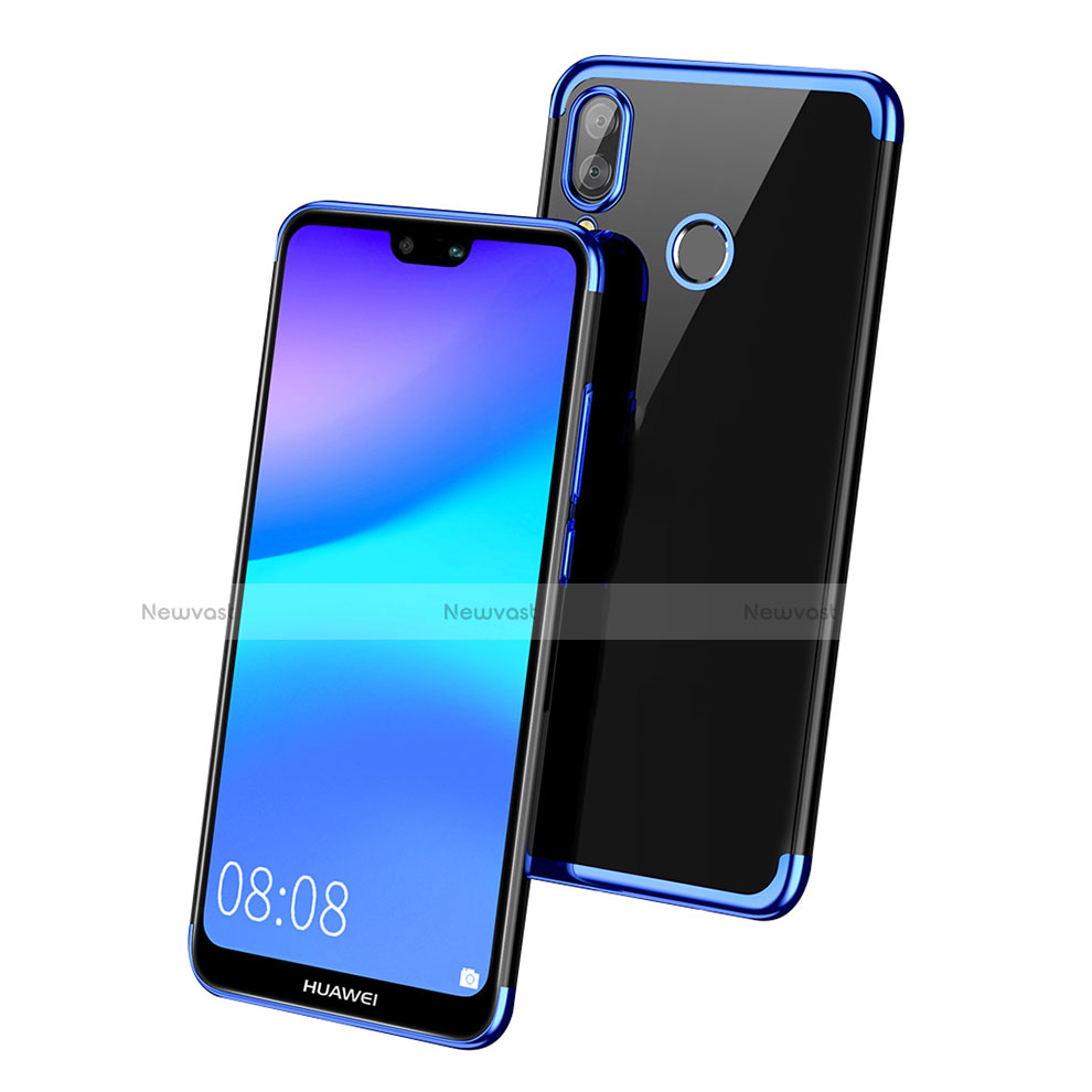 Ultra-thin Transparent TPU Soft Case T03 for Huawei P20 Lite Blue