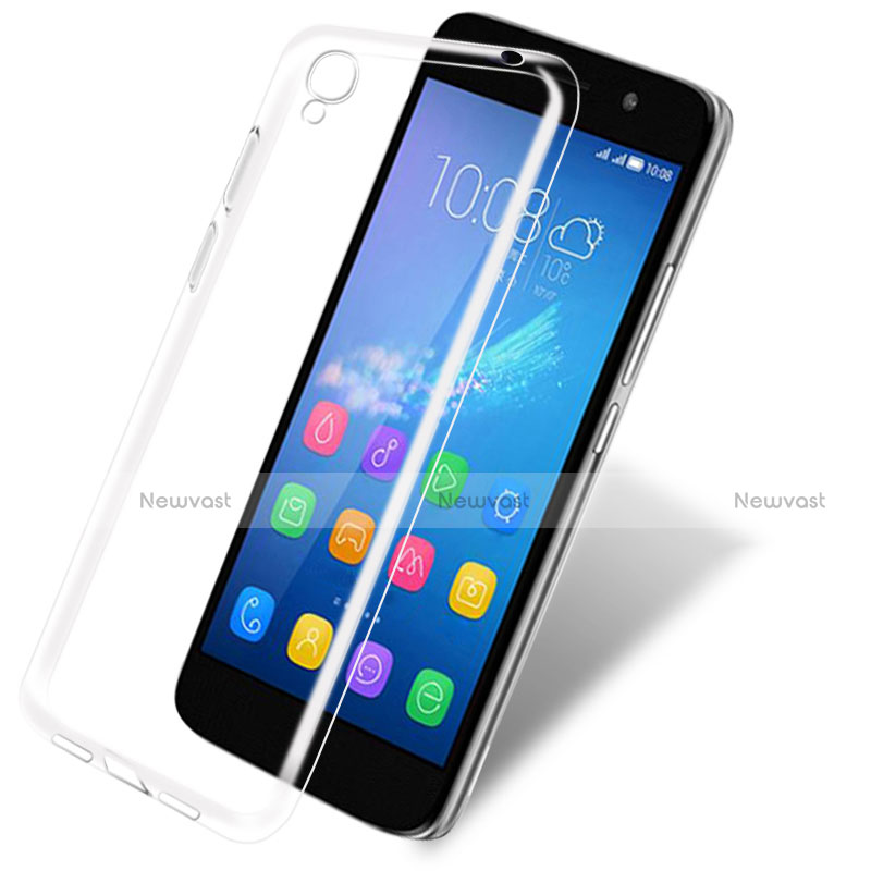 Ultra-thin Transparent TPU Soft Case T03 for Huawei Y6 Clear