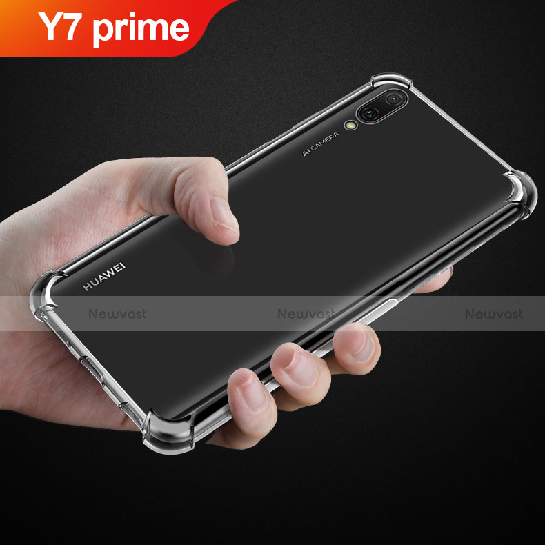 Ultra-thin Transparent TPU Soft Case T03 for Huawei Y7 Prime (2019) Clear