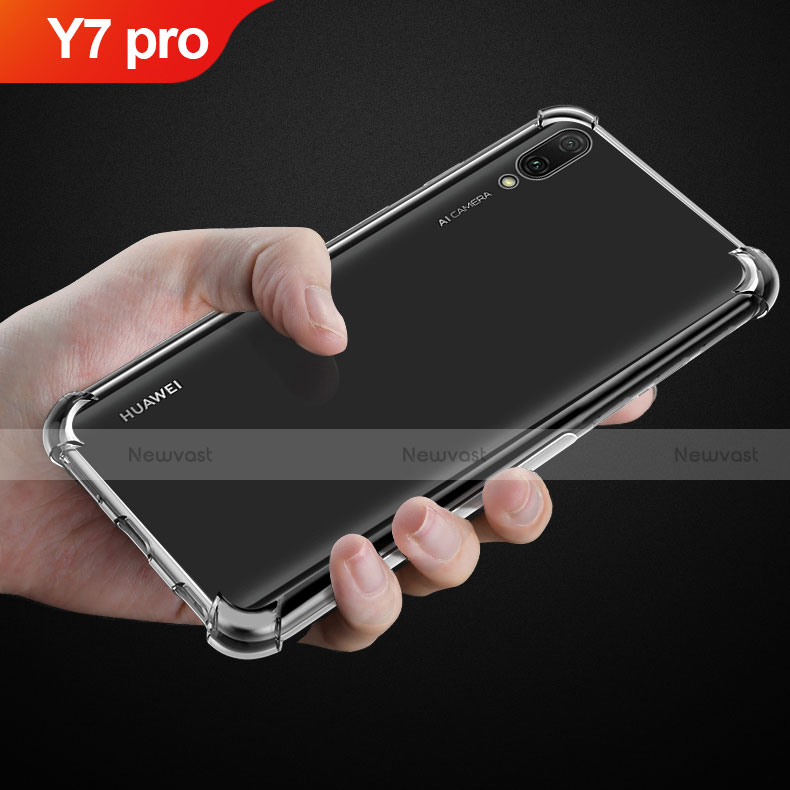 Ultra-thin Transparent TPU Soft Case T03 for Huawei Y7 Pro (2019) Clear