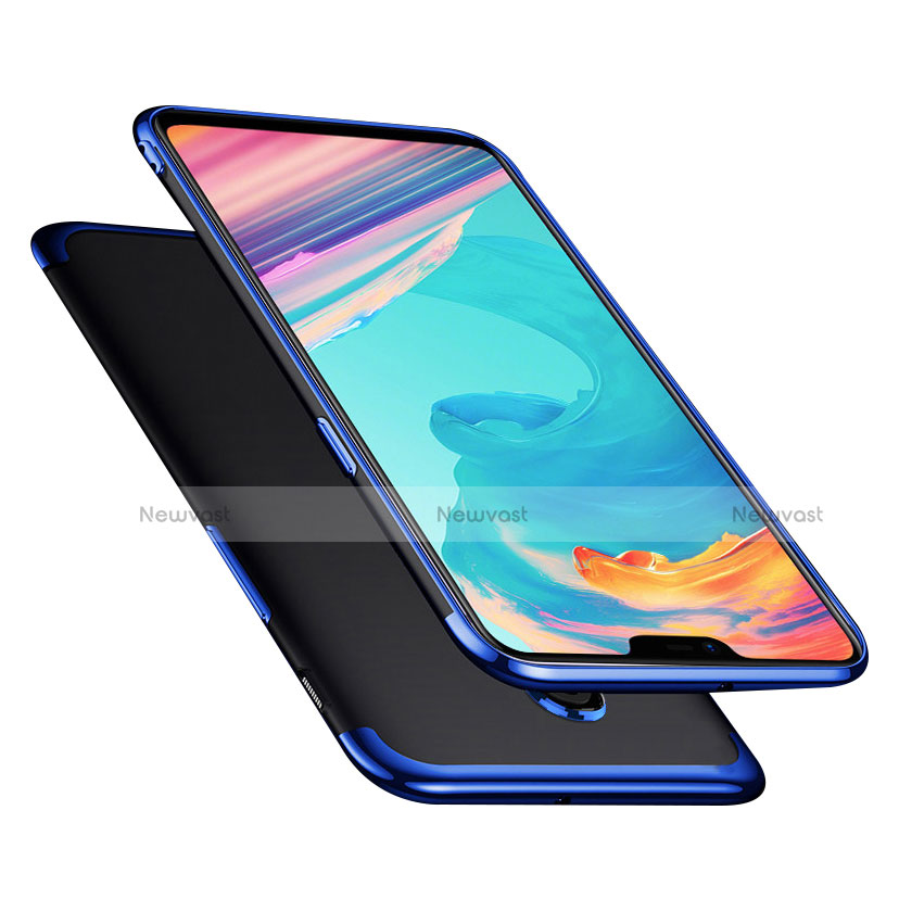 Ultra-thin Transparent TPU Soft Case T03 for OnePlus 6 Blue