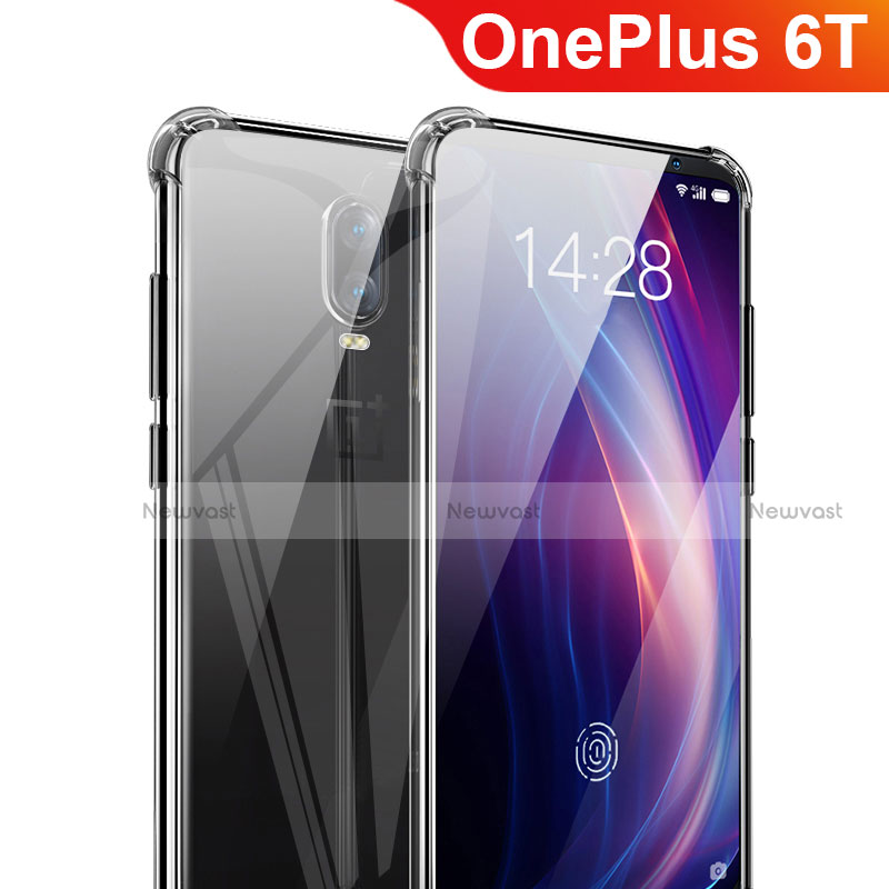 Ultra-thin Transparent TPU Soft Case T03 for OnePlus 6T Clear