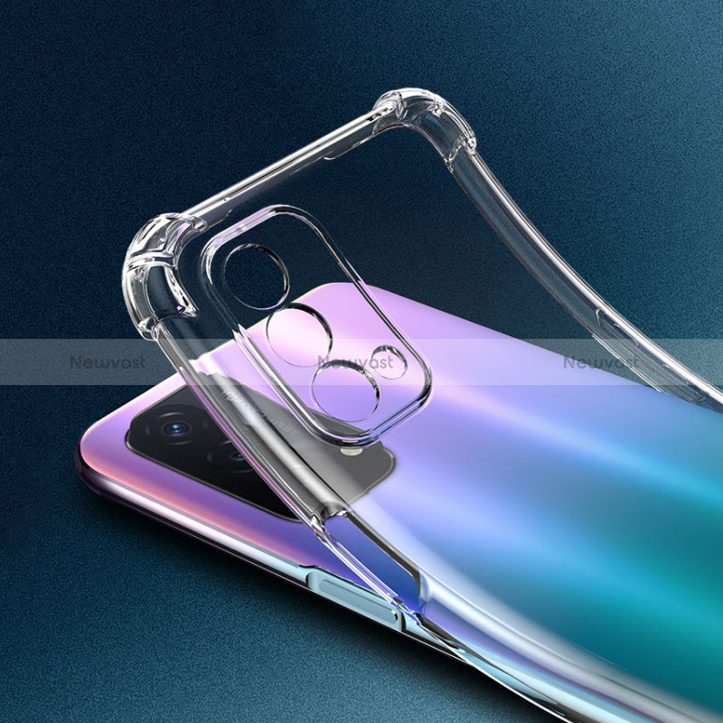 Ultra-thin Transparent TPU Soft Case T03 for Oppo A54 5G Clear