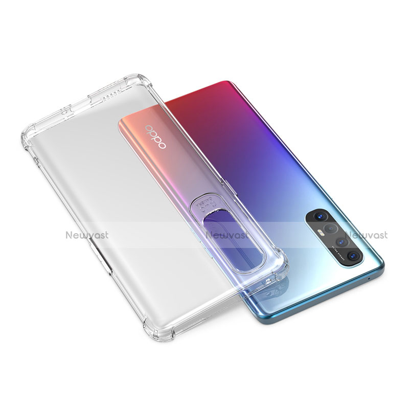 Ultra-thin Transparent TPU Soft Case T03 for Oppo Find X2 Neo Clear