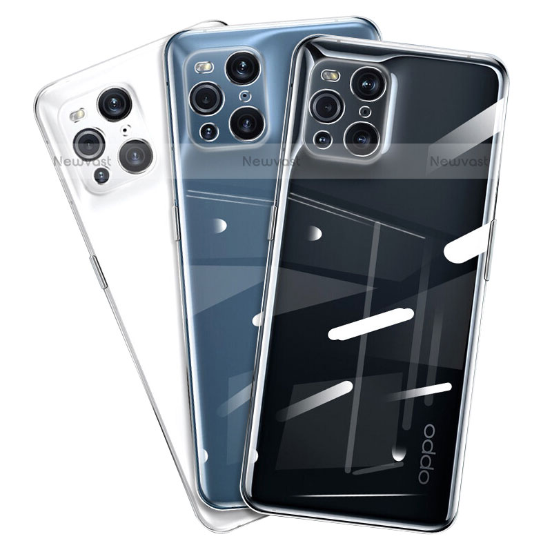 Ultra-thin Transparent TPU Soft Case T03 for Oppo Find X3 Pro 5G Clear