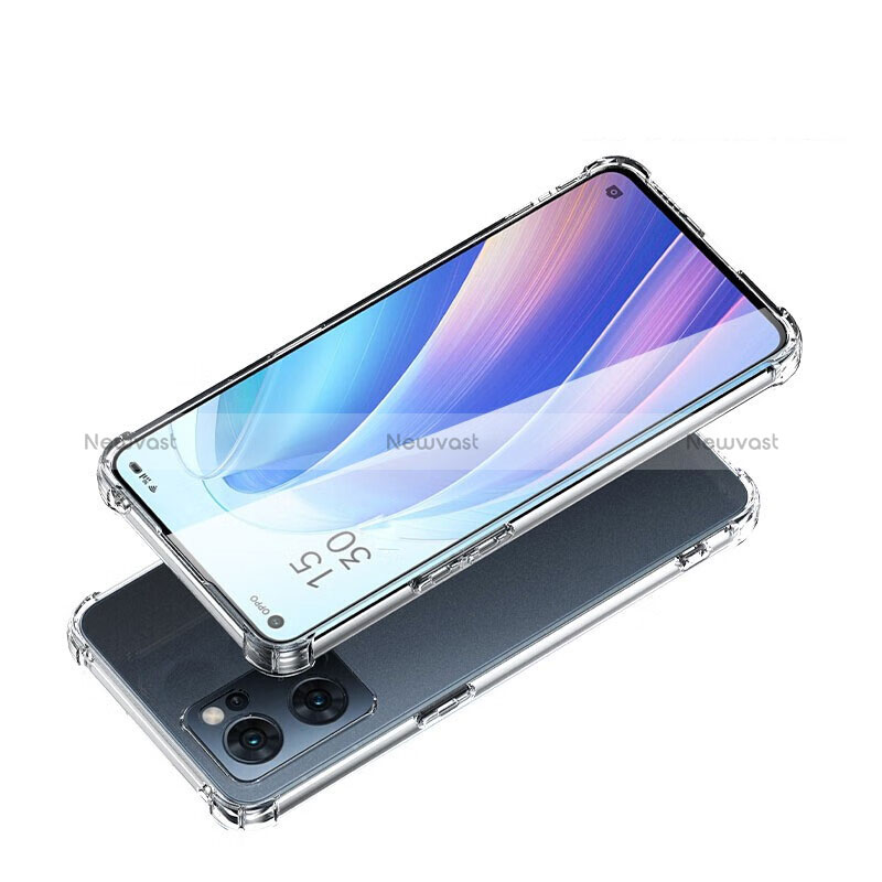 Ultra-thin Transparent TPU Soft Case T03 for Oppo Find X5 Lite 5G Clear