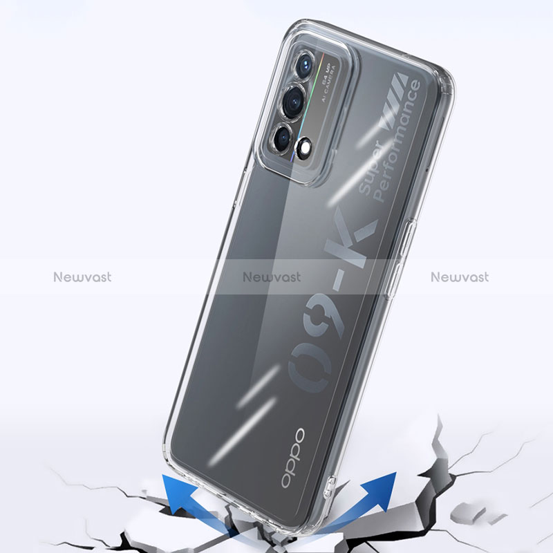 Ultra-thin Transparent TPU Soft Case T03 for Oppo K9 5G Clear