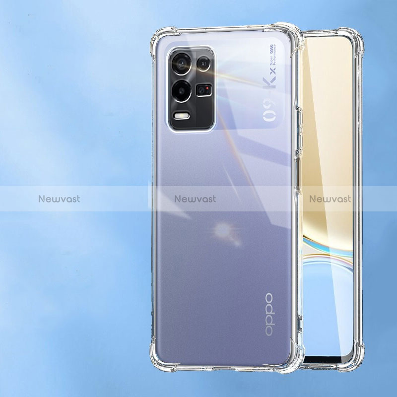 Ultra-thin Transparent TPU Soft Case T03 for Oppo K9X 5G Clear