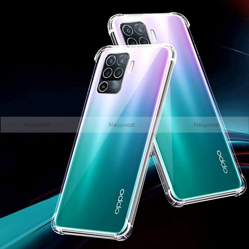 Ultra-thin Transparent TPU Soft Case T03 for Oppo Reno5 F Clear