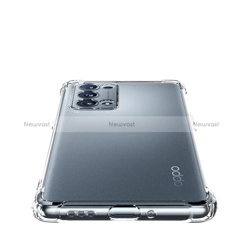 Ultra-thin Transparent TPU Soft Case T03 for Oppo Reno6 Pro 5G Clear