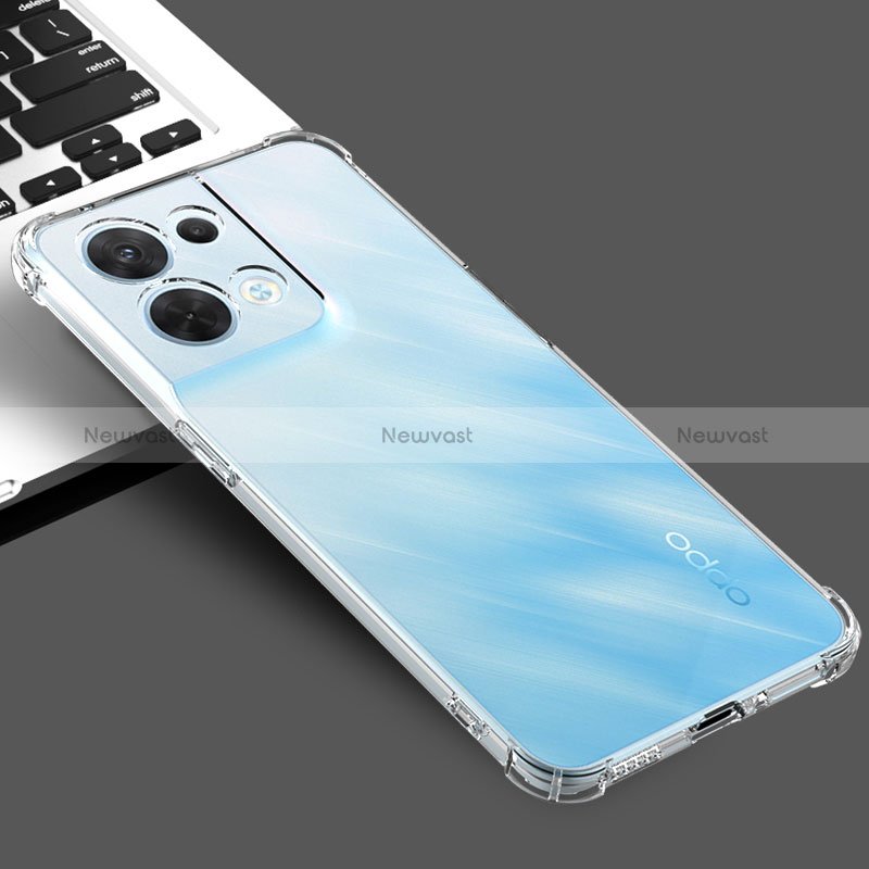 Ultra-thin Transparent TPU Soft Case T03 for Oppo Reno9 5G Clear