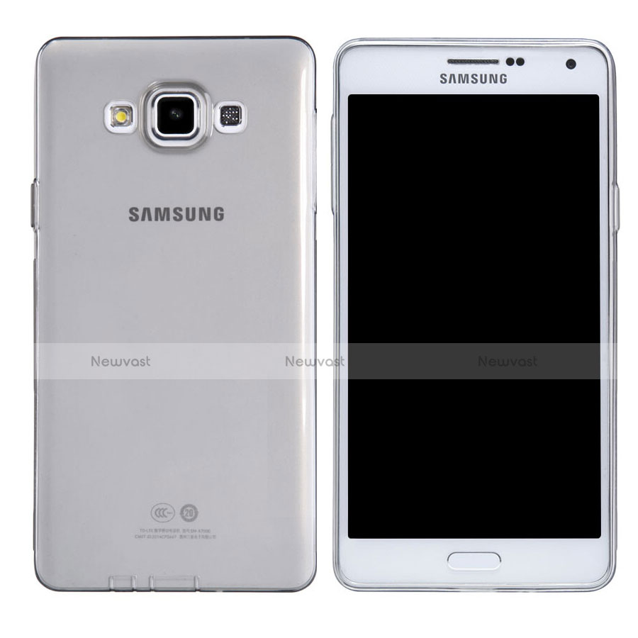 Ultra-thin Transparent TPU Soft Case T03 for Samsung Galaxy A7 SM-A700 Clear